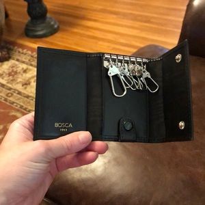 Bosca trifold key chain holder